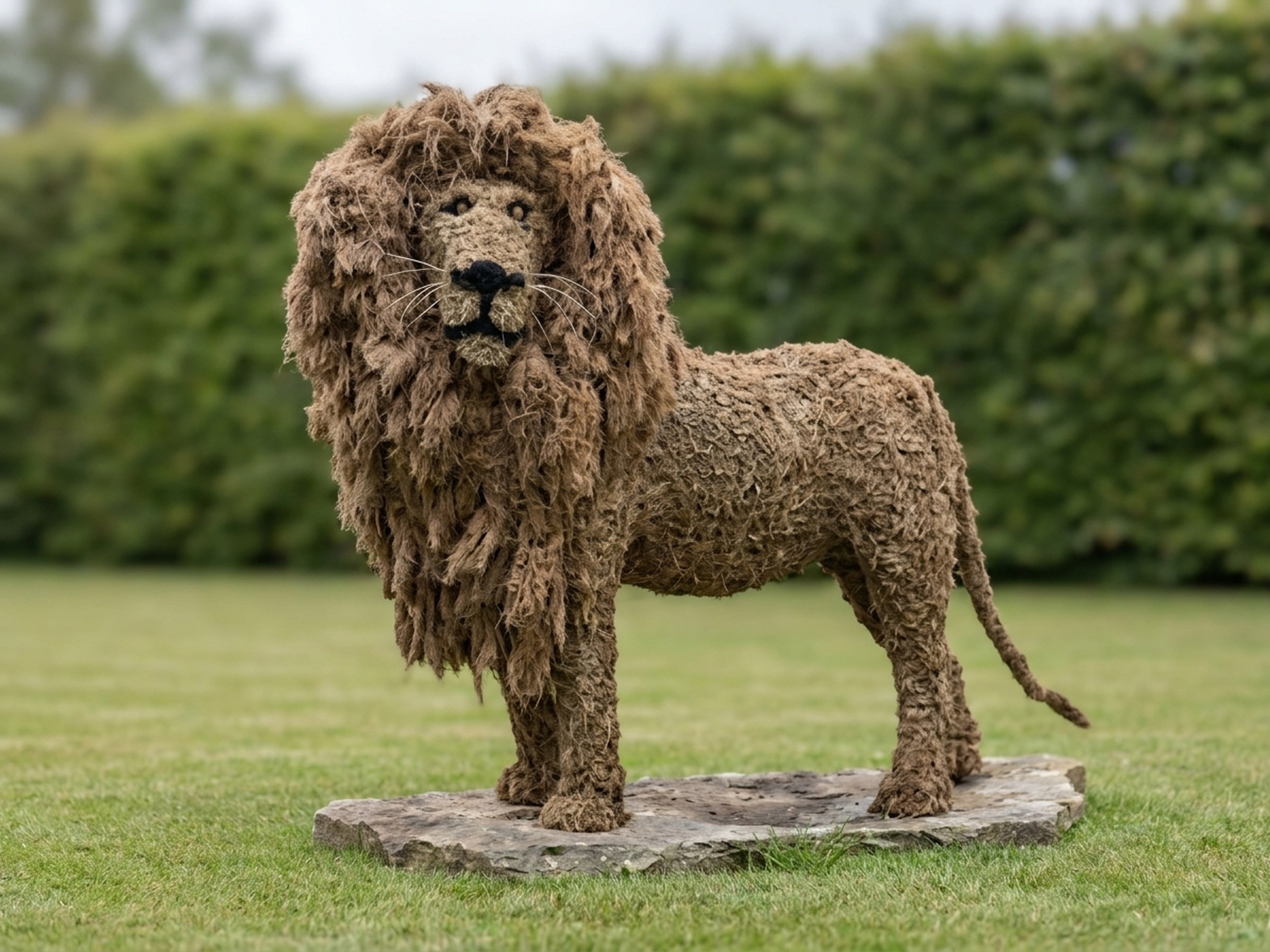Custom Topiary Lion Sculpture