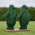Pair of Topiary Penguins, 4-Foot, Outdoor Boxwoods