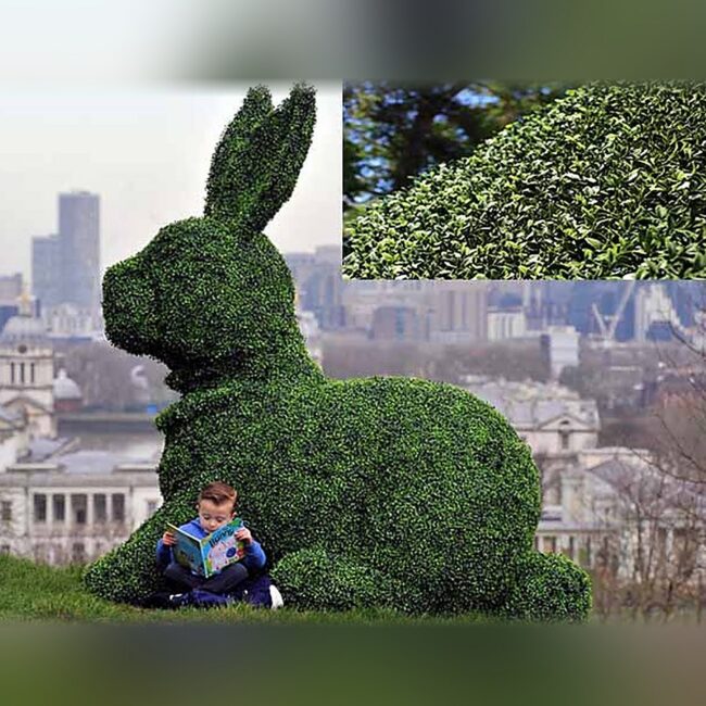 7 ft Sitting Rabbit Topiary, Made to Order