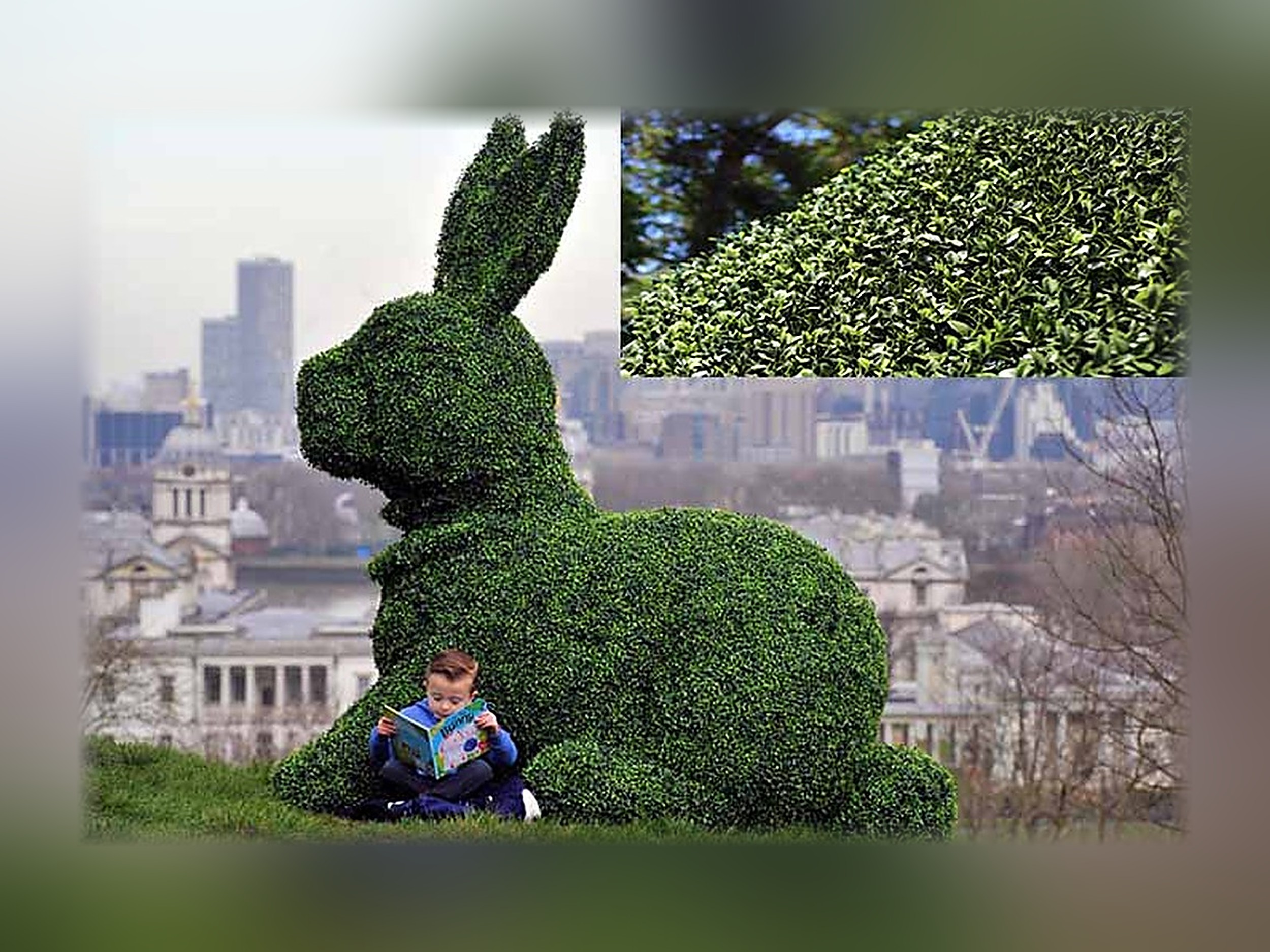 Sitting Rabbit Made To Order Topiary, 7 ft Sitting Rabbit Made To Order Topiary, 7 ft