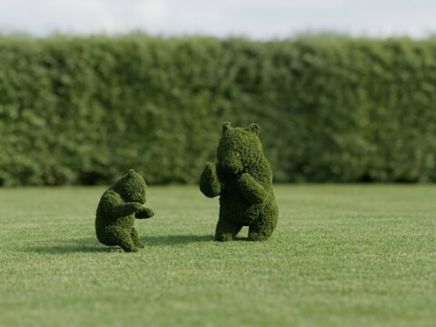 Custom Bear Topiary