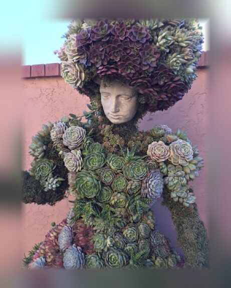 Standing Lady Topiary, 6 ft