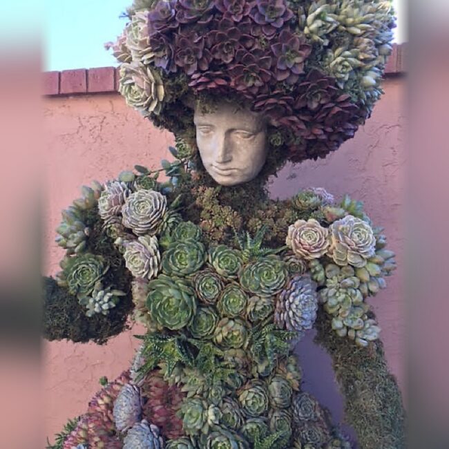 Standing Lady Topiary, 6 ft