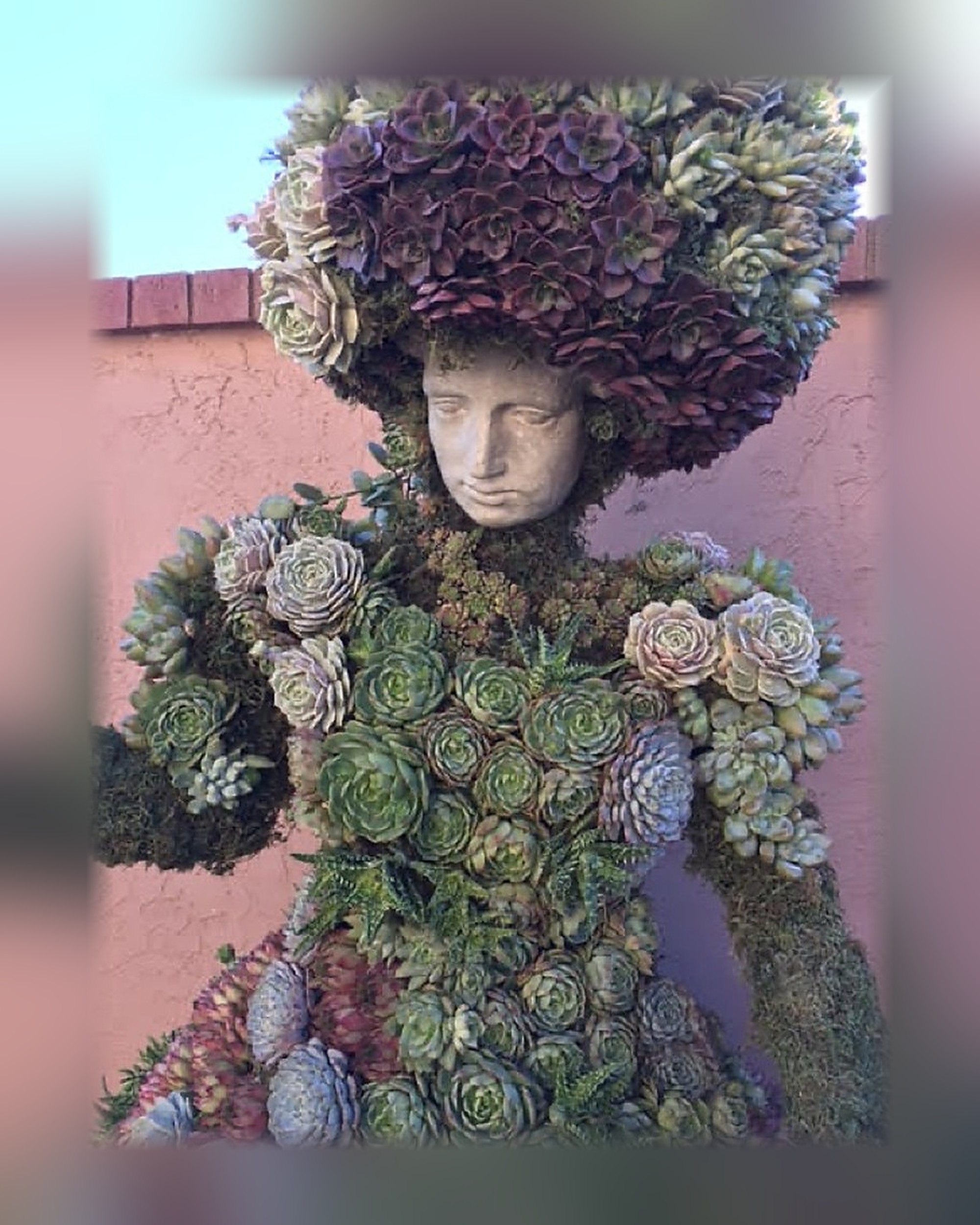 Standing Lady Topiary, 6 ft