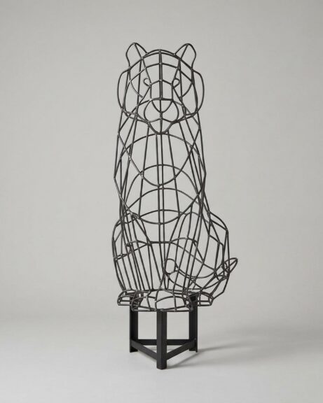 Tiger Topiary, Lifesize Sitting Wire Frame, Made to Order