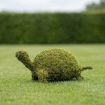 Mossed Turtle Topiary, 12 Inch