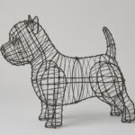 Westie Dog Wire Frame Topiary, 14 inch
