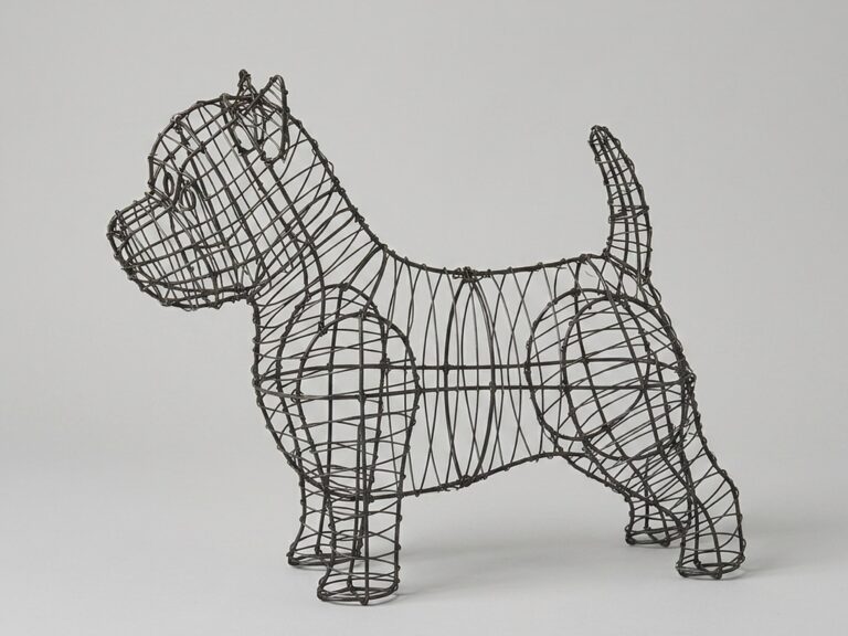 Westie Dog Wire Frame Topiary, 14 inch