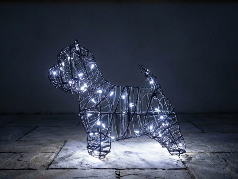 Westie Topiary, 14 in (Lit)