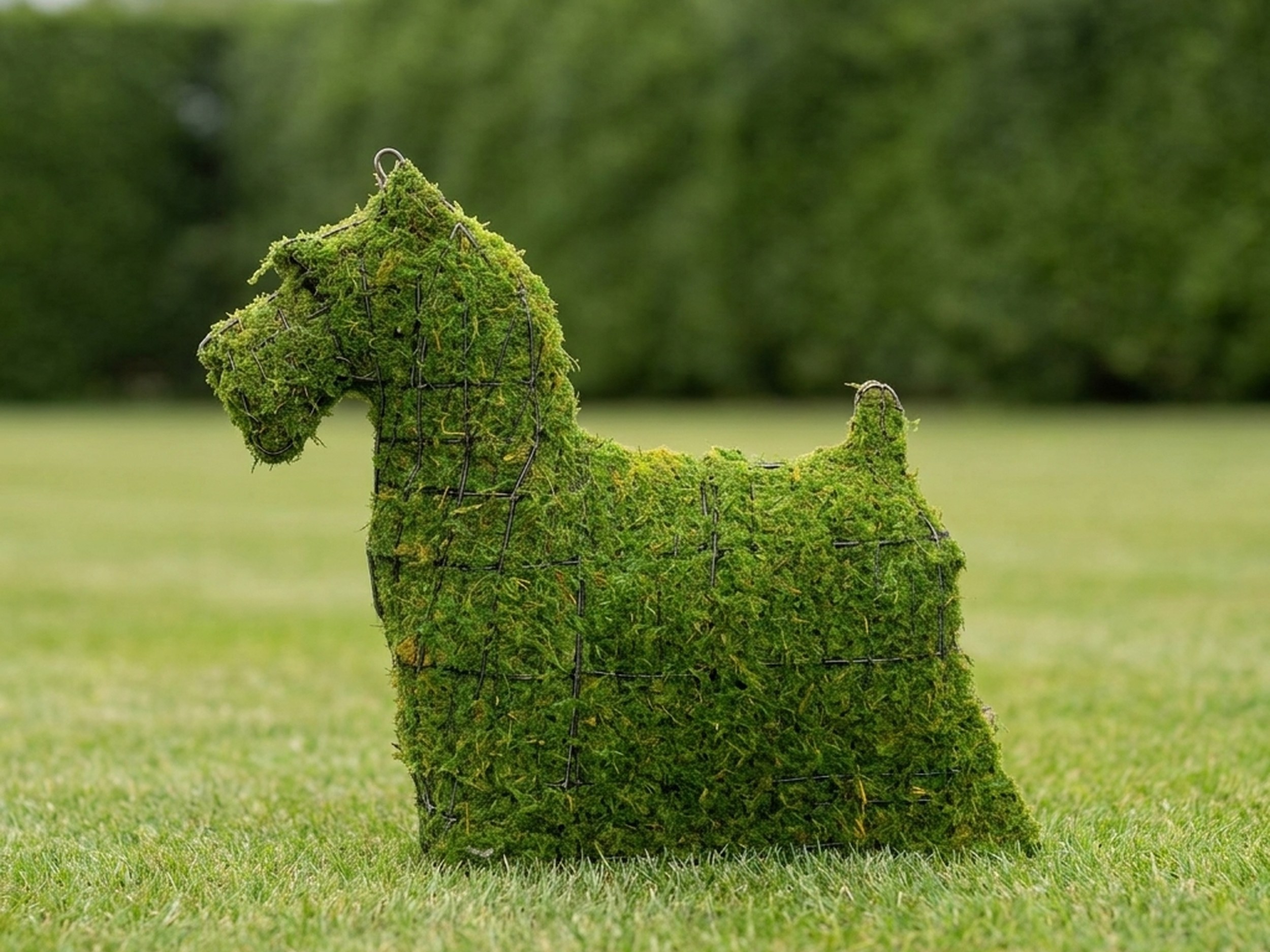 Yorkie Topiary, Mossed, 15 in Yorkie Topiary, Mossed, 15 in