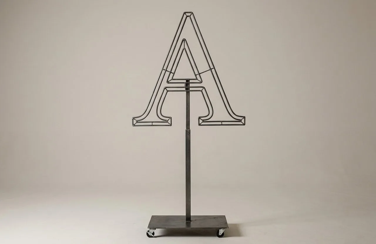 Monogram Letter A Topiary Frame, 72–90 in Monogram Letter A Topiary Frame, 72–90 in
