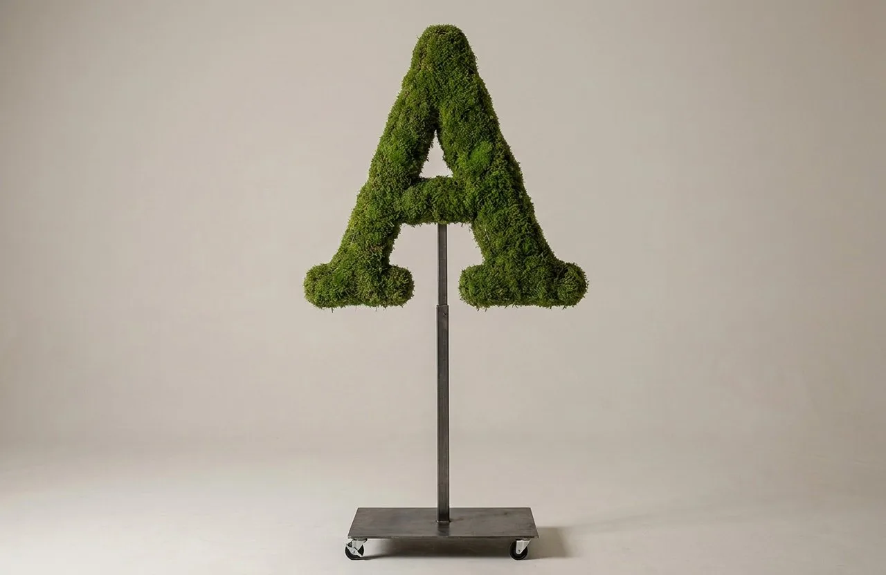 Monogram Letter A Topiary Frame, 72–90 in Monogram Letter A Topiary Frame, 72–90 in