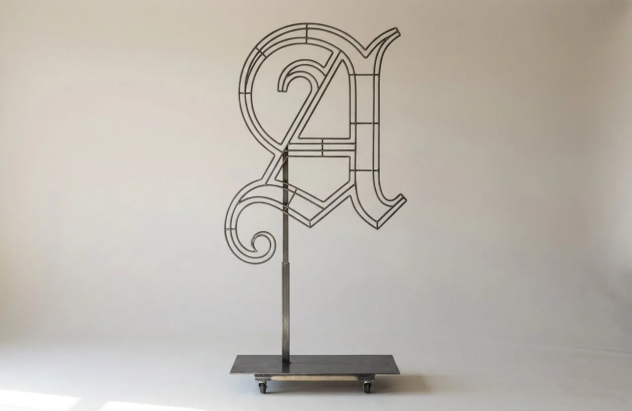 Monogram Letter A Topiary Frame, 72–90 in Monogram Letter A Topiary Frame, 72–90 in