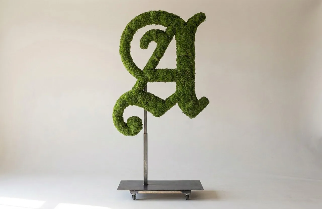 Monogram Letter A Topiary Frame, 72–90 in Monogram Letter A Topiary Frame, 72–90 in