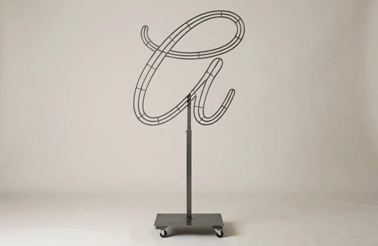 Monogram Letter A Topiary Frame, 72–90 in Monogram Letter A Topiary Frame, 72–90 in