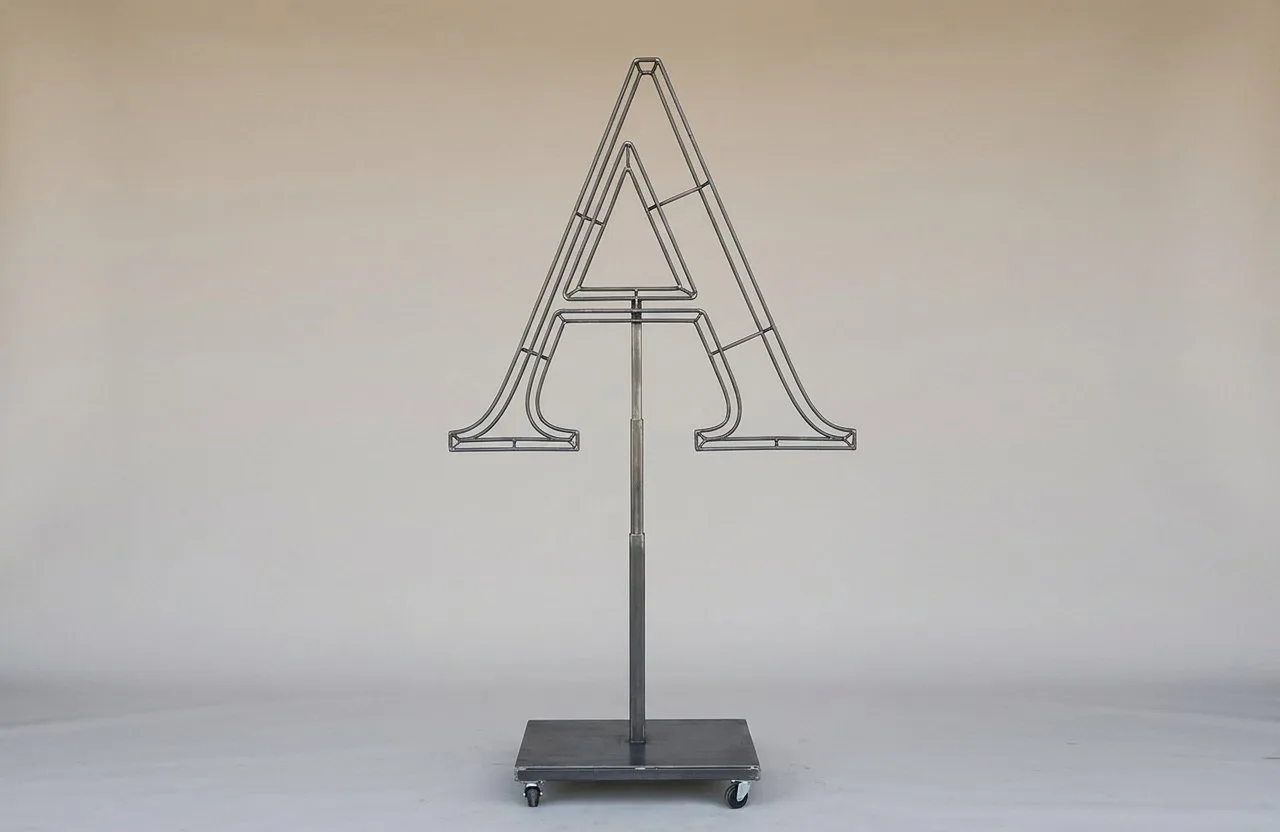 Monogram Letter A Topiary Frame, 72–90 in Monogram Letter A Topiary Frame, 72–90 in