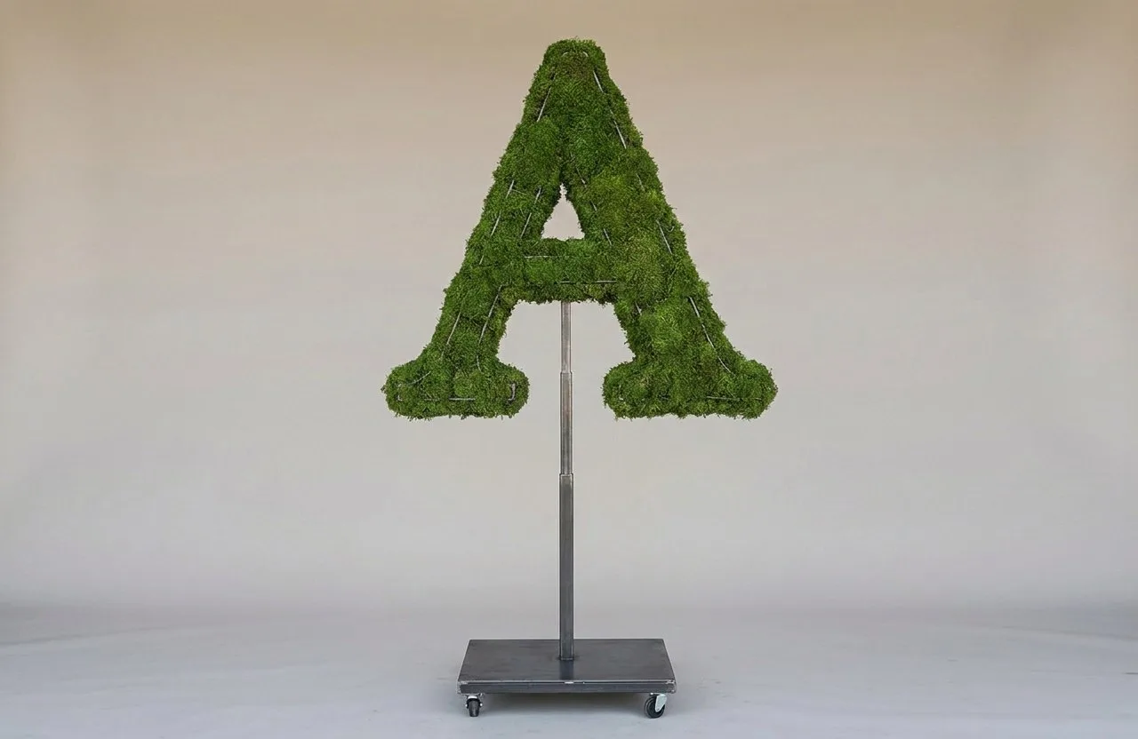 Monogram Letter A Topiary Frame, 72–90 in Monogram Letter A Topiary Frame, 72–90 in