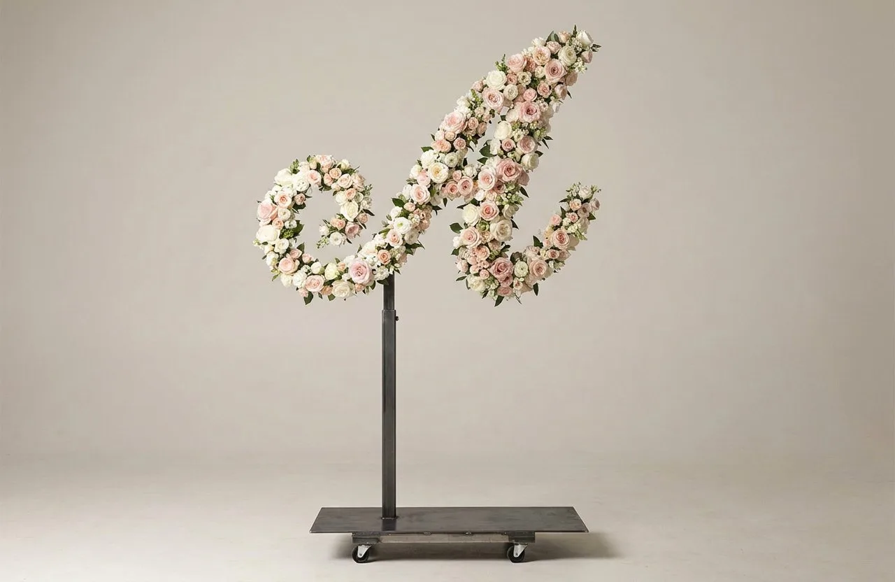 Monogram Letter A Topiary Frame, 72–90 in Monogram Letter A Topiary Frame, 72–90 in