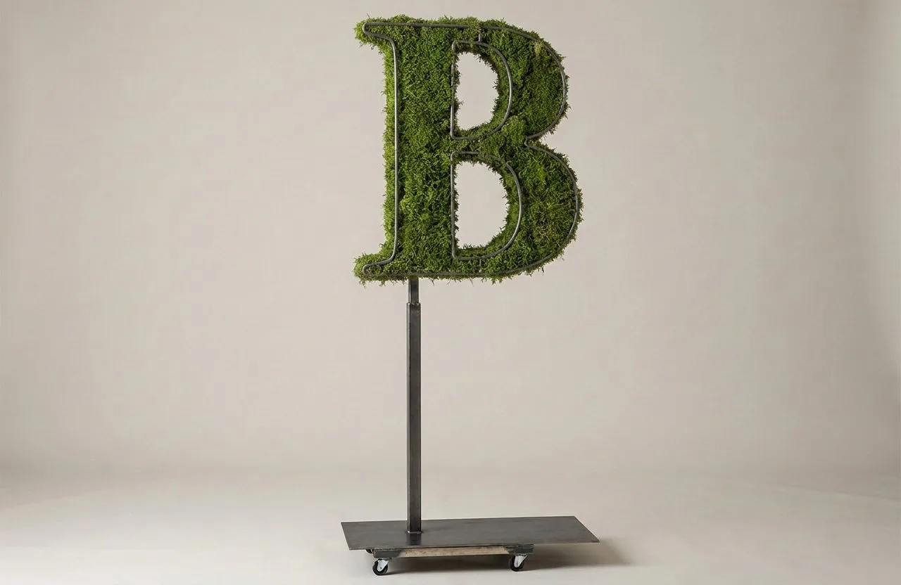 Monogram Letter B Topiary Frame, 72–90 in Monogram Letter B Topiary Frame, 72–90 in