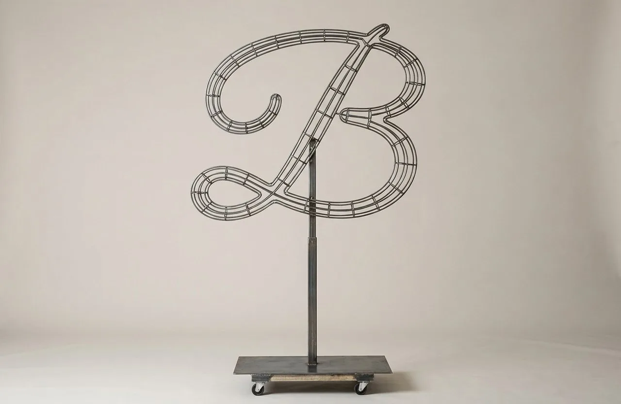 Monogram Letter B Topiary Frame, 72–90 in Monogram Letter B Topiary Frame, 72–90 in