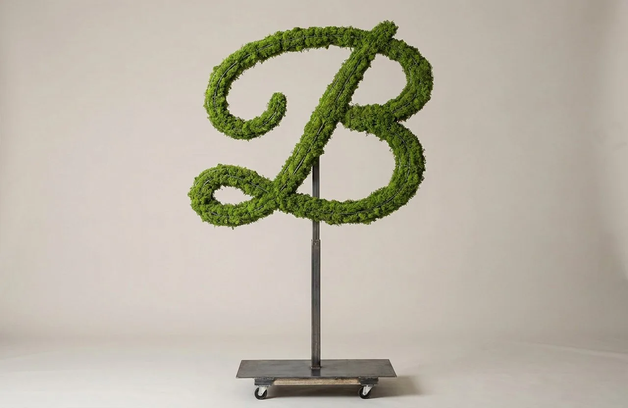 Monogram Letter B Topiary Frame, 72–90 in Monogram Letter B Topiary Frame, 72–90 in