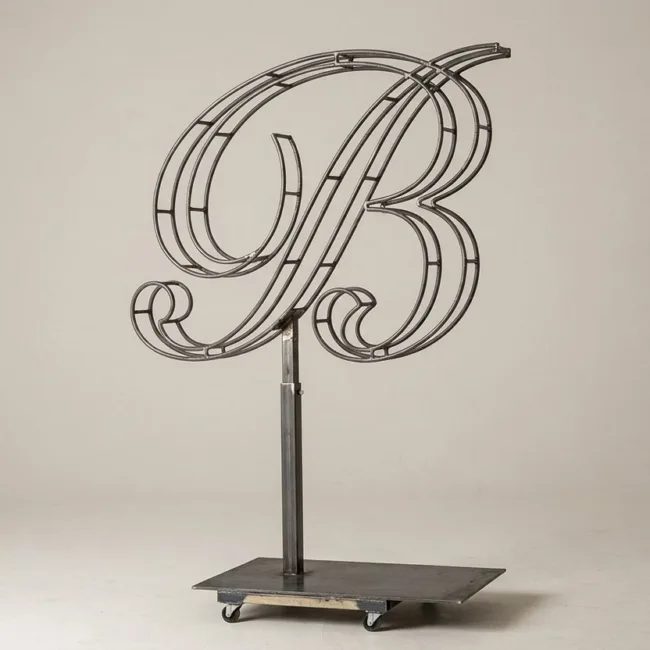 Monogram Letter B Topiary Frame, 72–90 in