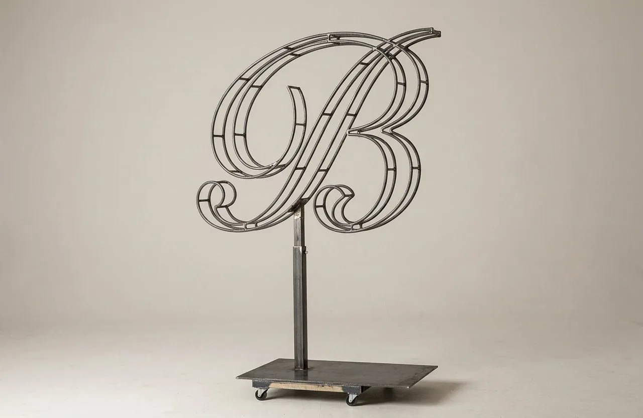 Monogram Letter B Topiary Frame, 72–90 in Monogram Letter B Topiary Frame, 72–90 in