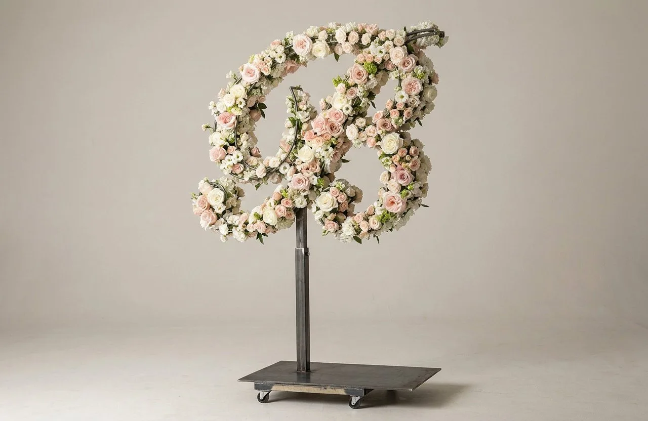 Monogram Letter B Topiary Frame, 72–90 in Monogram Letter B Topiary Frame, 72–90 in