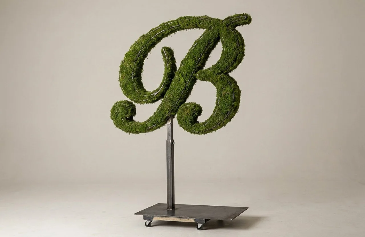 Monogram Letter B Topiary Frame, 72–90 in Monogram Letter B Topiary Frame, 72–90 in
