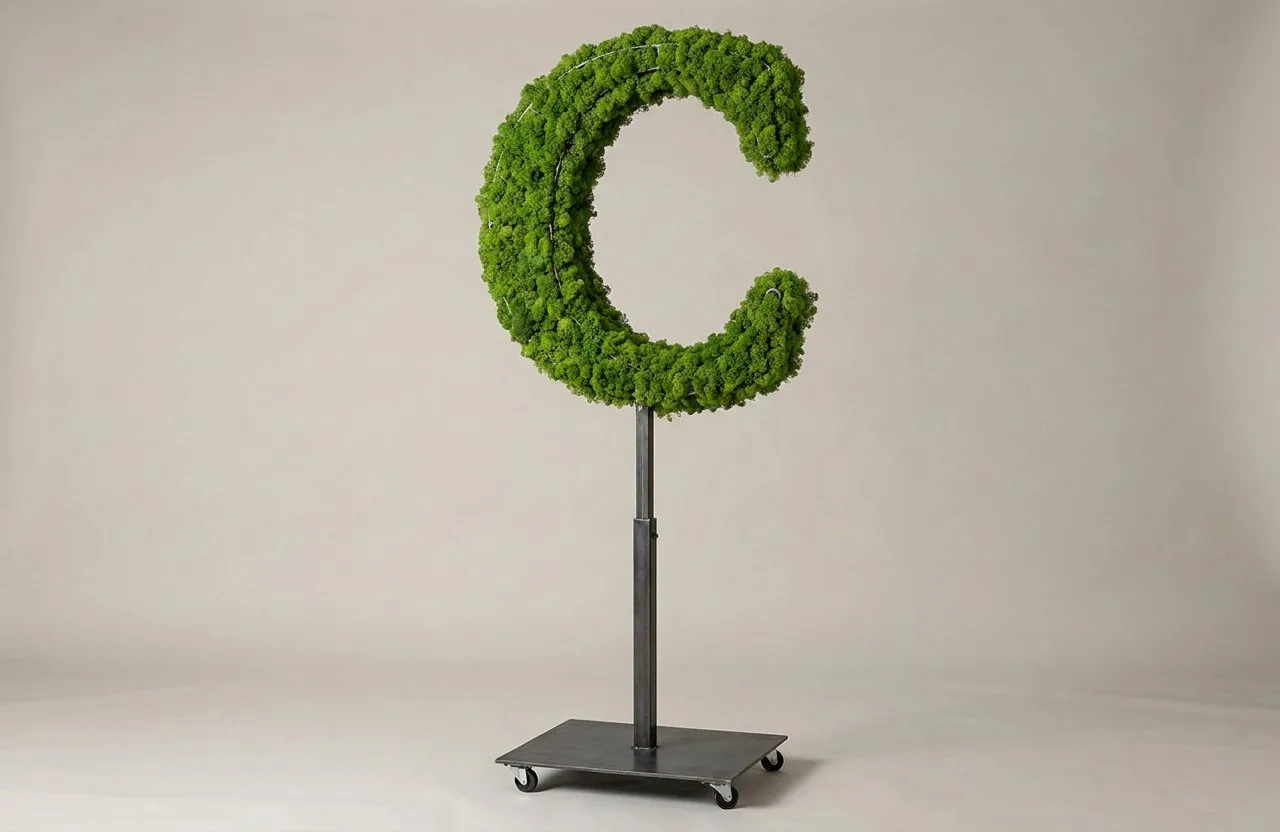 Monogram Letter C Topiary Frame, 72–90 in Monogram Letter C Topiary Frame, 72–90 in