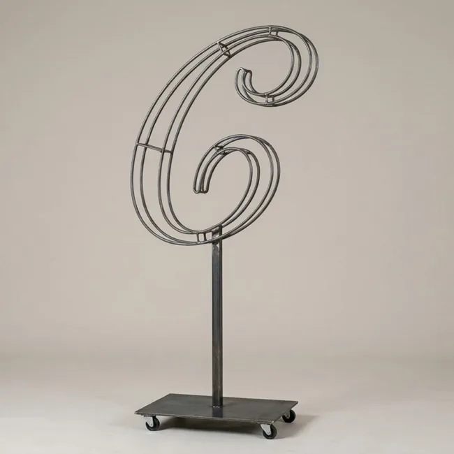 Monogram Letter C Topiary Frame, 72–90 in