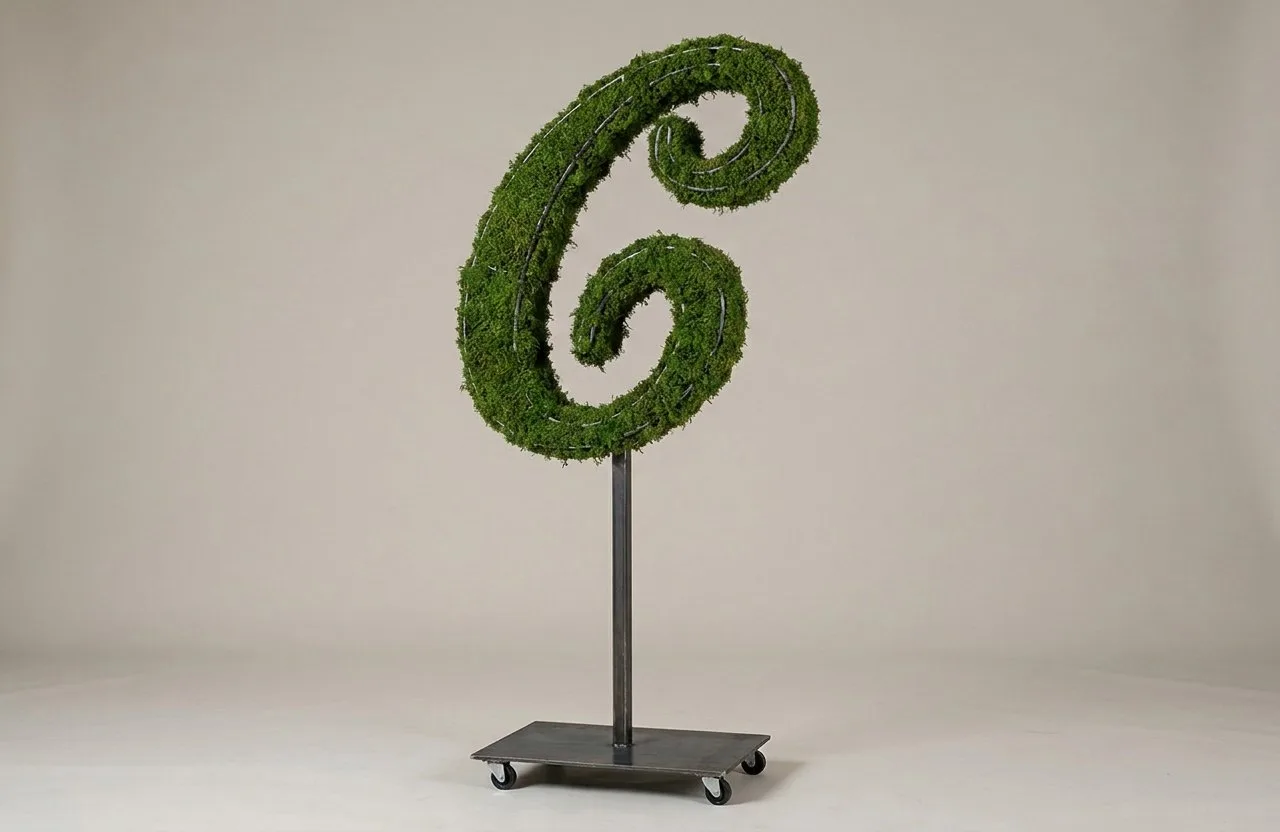 Monogram Letter C Topiary Frame, 72–90 in Monogram Letter C Topiary Frame, 72–90 in