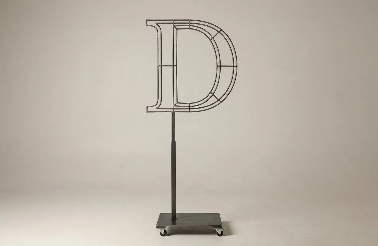 Monogram Letter D Topiary Frame, 72–90 in Monogram Letter D Topiary Frame, 72–90 in