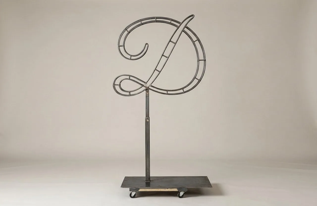 Monogram Letter D Topiary Frame, 72–90 in Monogram Letter D Topiary Frame, 72–90 in
