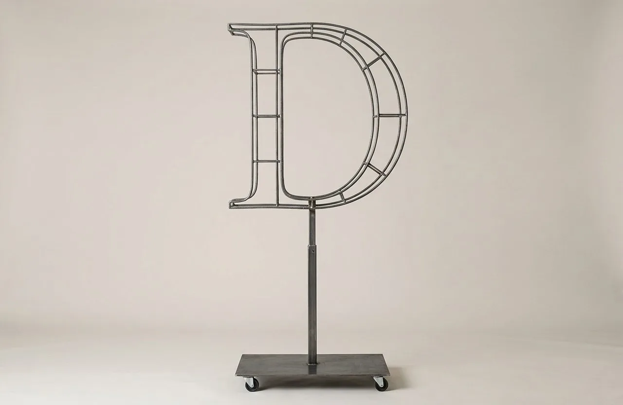 Monogram Letter D Topiary Frame, 72–90 in Monogram Letter D Topiary Frame, 72–90 in