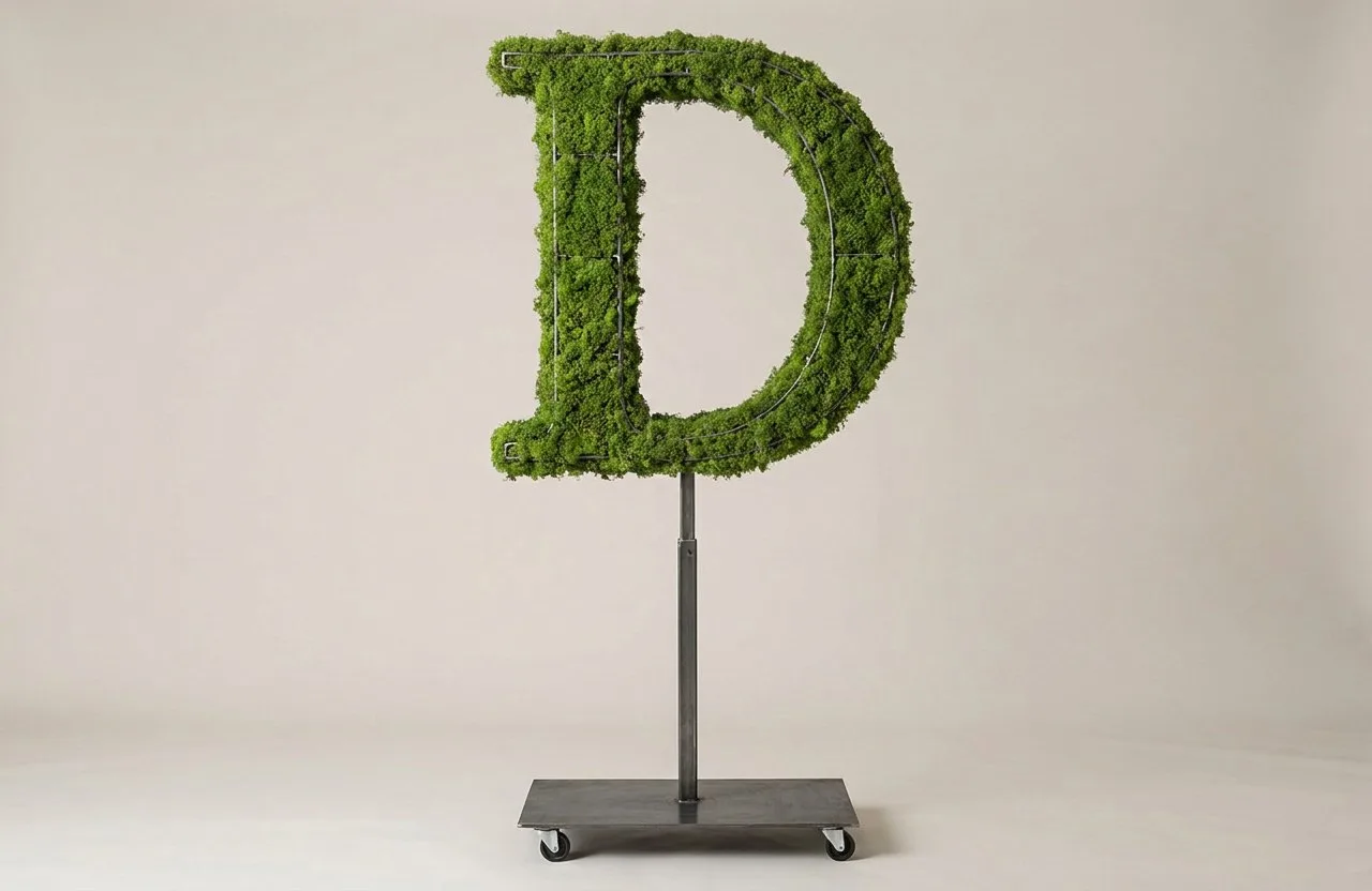 Monogram Letter D Topiary Frame, 72–90 in Monogram Letter D Topiary Frame, 72–90 in