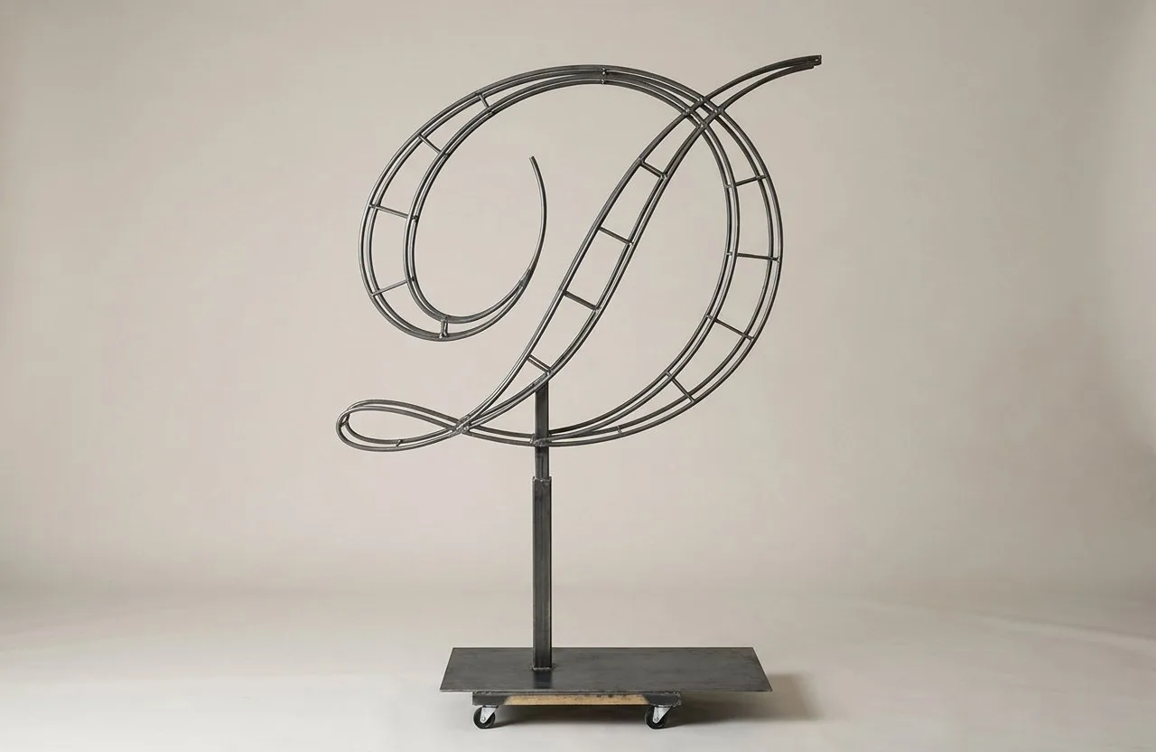 Monogram Letter D Topiary Frame, 72–90 in Monogram Letter D Topiary Frame, 72–90 in