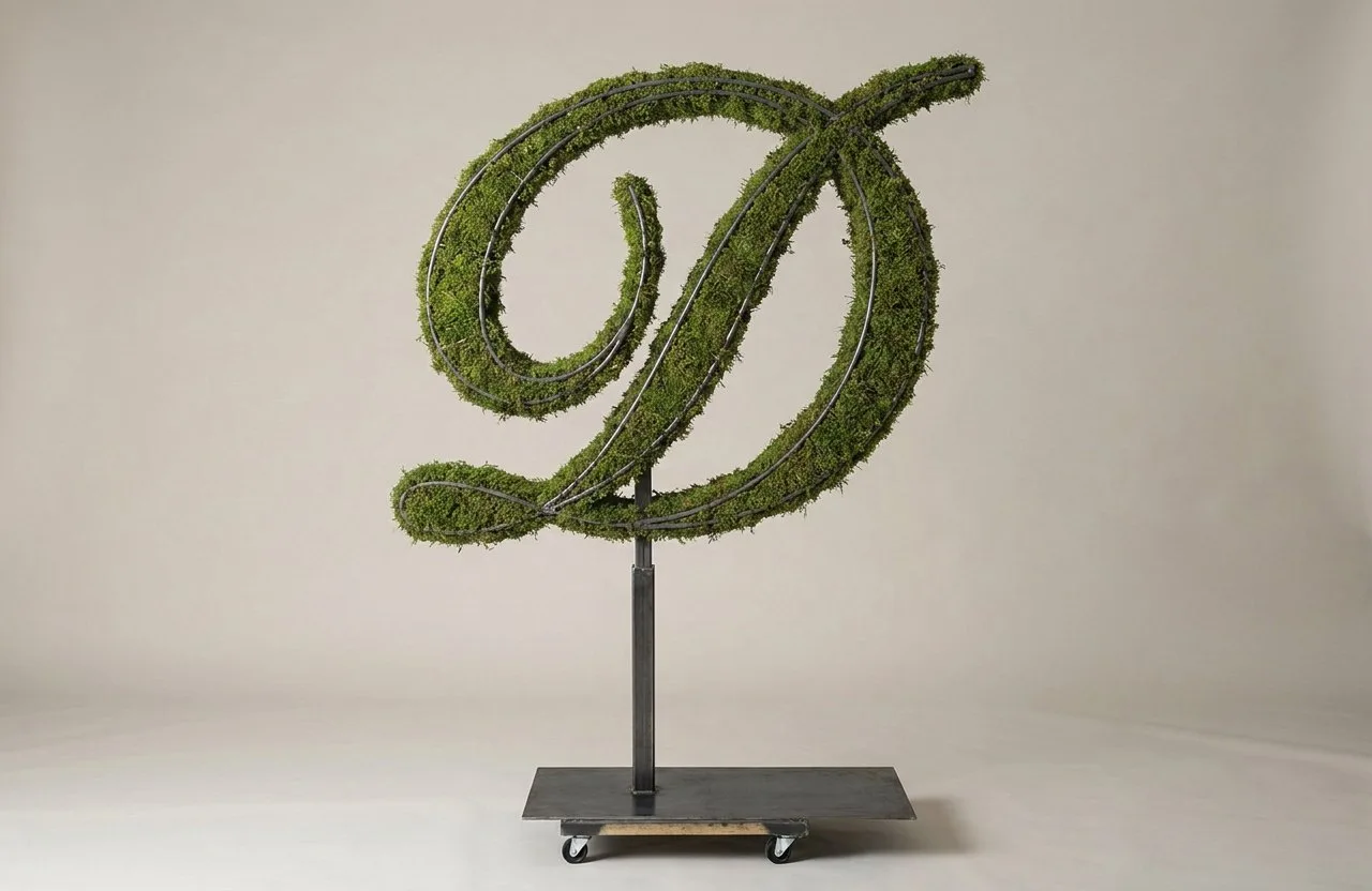 Monogram Letter D Topiary Frame, 72–90 in Monogram Letter D Topiary Frame, 72–90 in