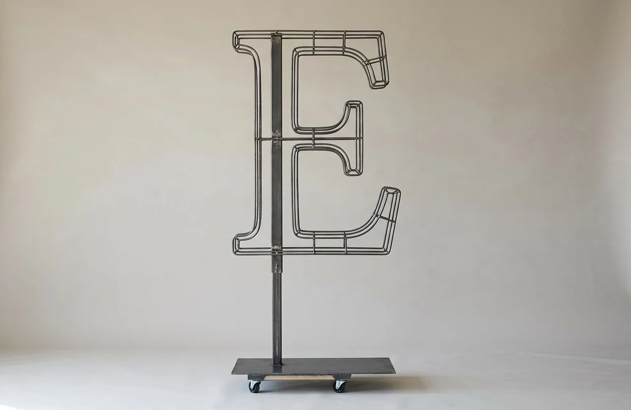 Monogram Letter E Topiary Frame, 72–90 in Monogram Letter E Topiary Frame, 72–90 in