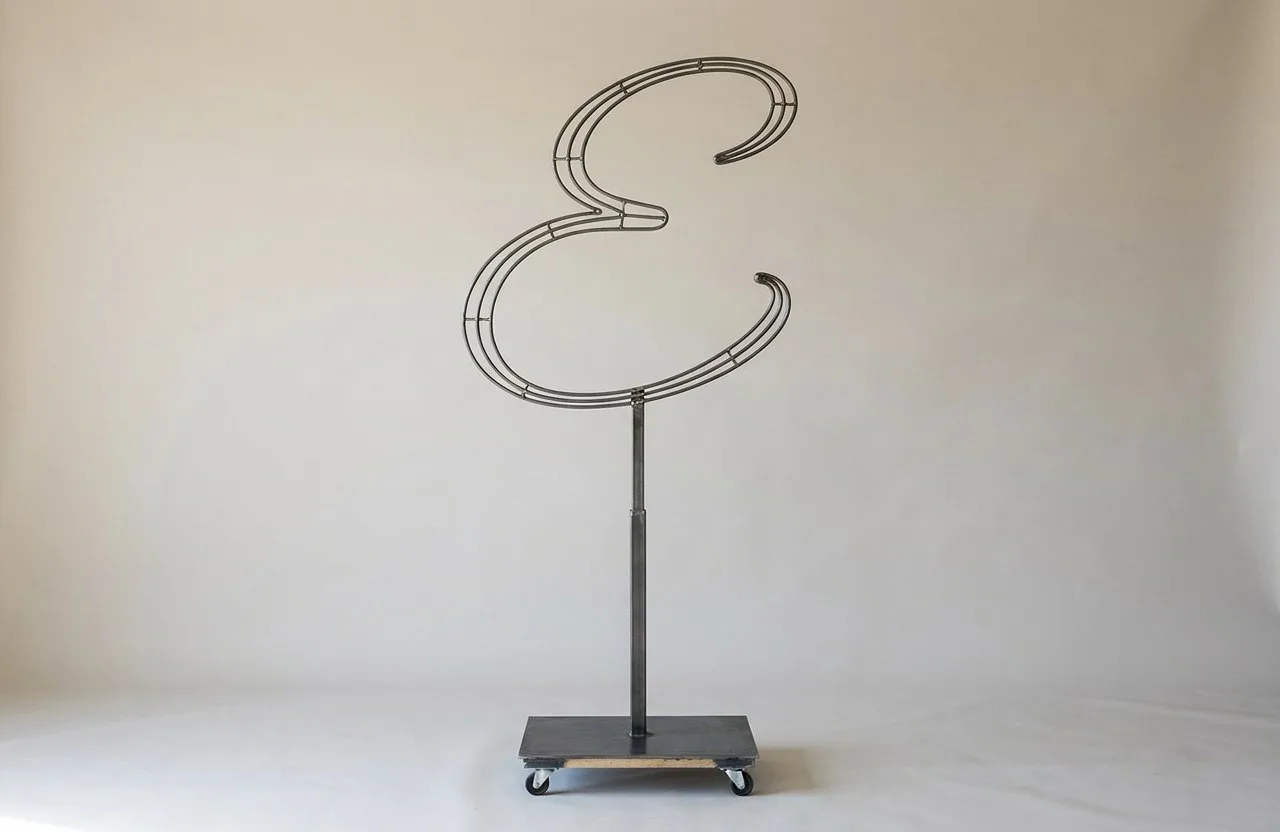 Monogram Letter E Topiary Frame, 72–90 in Monogram Letter E Topiary Frame, 72–90 in