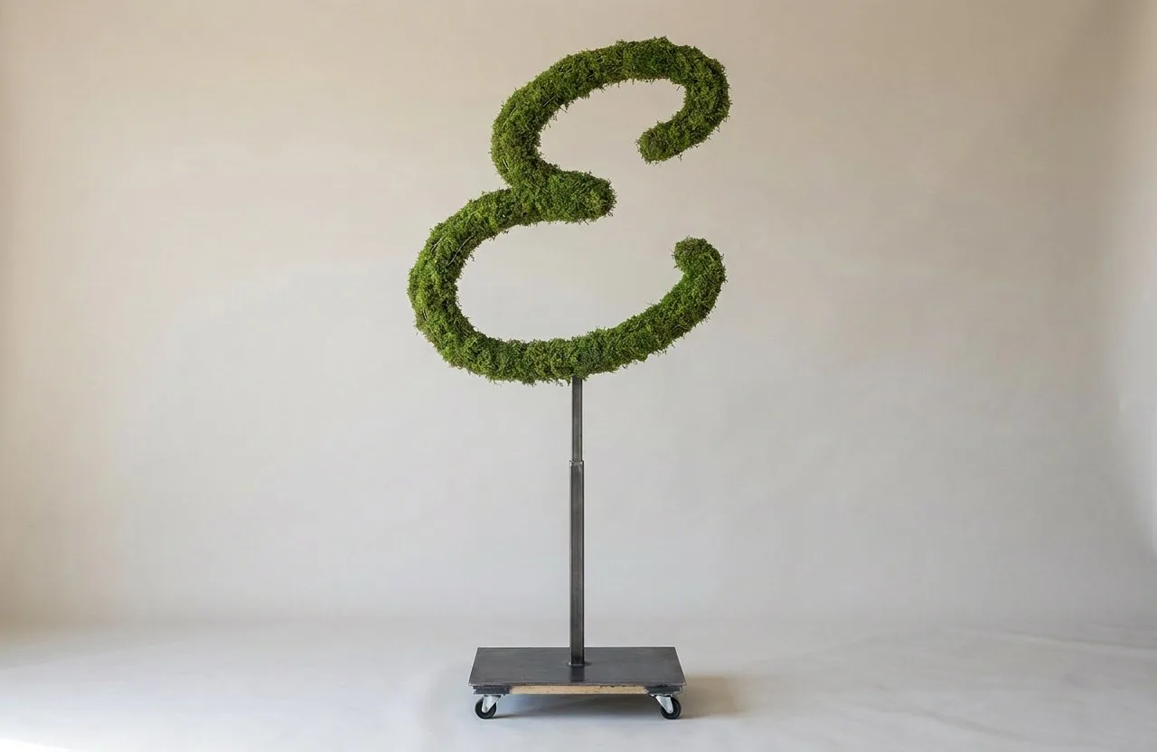 Monogram Letter E Topiary Frame, 72–90 in Monogram Letter E Topiary Frame, 72–90 in