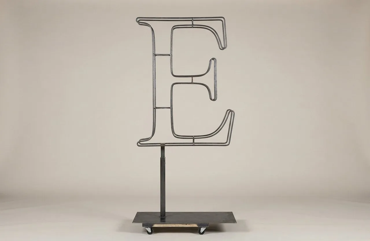 Monogram Letter E Topiary Frame, 72–90 in Monogram Letter E Topiary Frame, 72–90 in