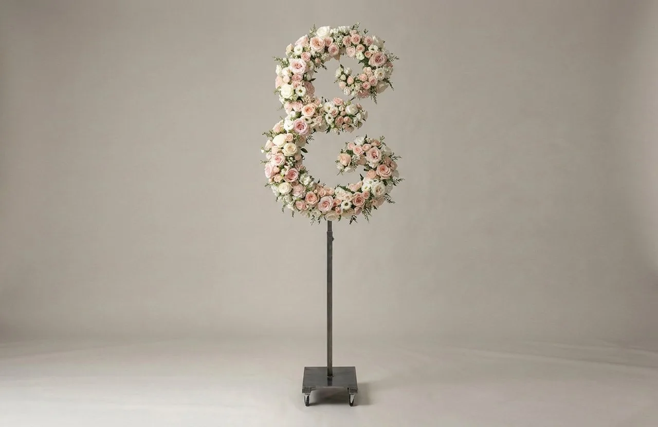 Monogram Letter E Topiary Frame, 72–90 in Monogram Letter E Topiary Frame, 72–90 in