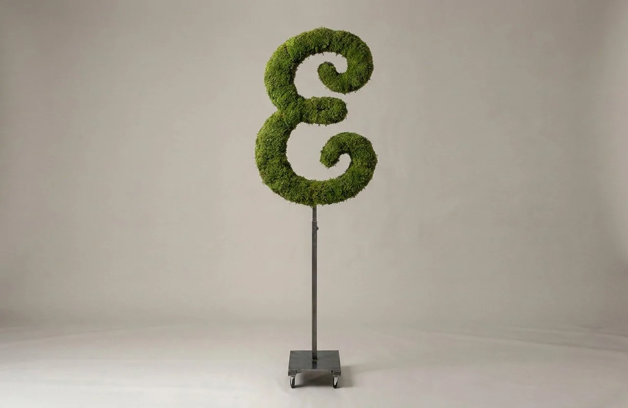 Monogram Letter E Topiary Frame, 72–90 in Monogram Letter E Topiary Frame, 72–90 in