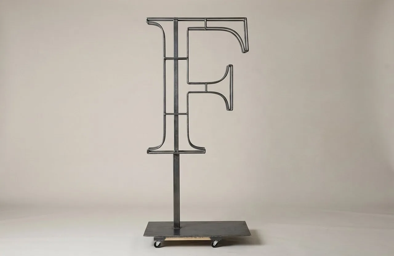Monogram Letter F Topiary Frame, 72–90 in Monogram Letter F Topiary Frame, 72–90 in