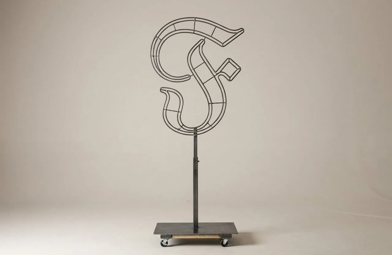 Monogram Letter F Topiary Frame, 72–90 in Monogram Letter F Topiary Frame, 72–90 in