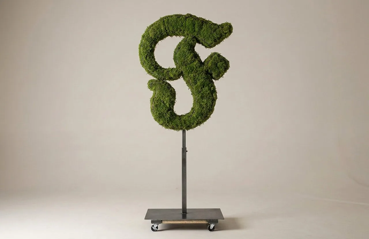 Monogram Letter F Topiary Frame, 72–90 in Monogram Letter F Topiary Frame, 72–90 in