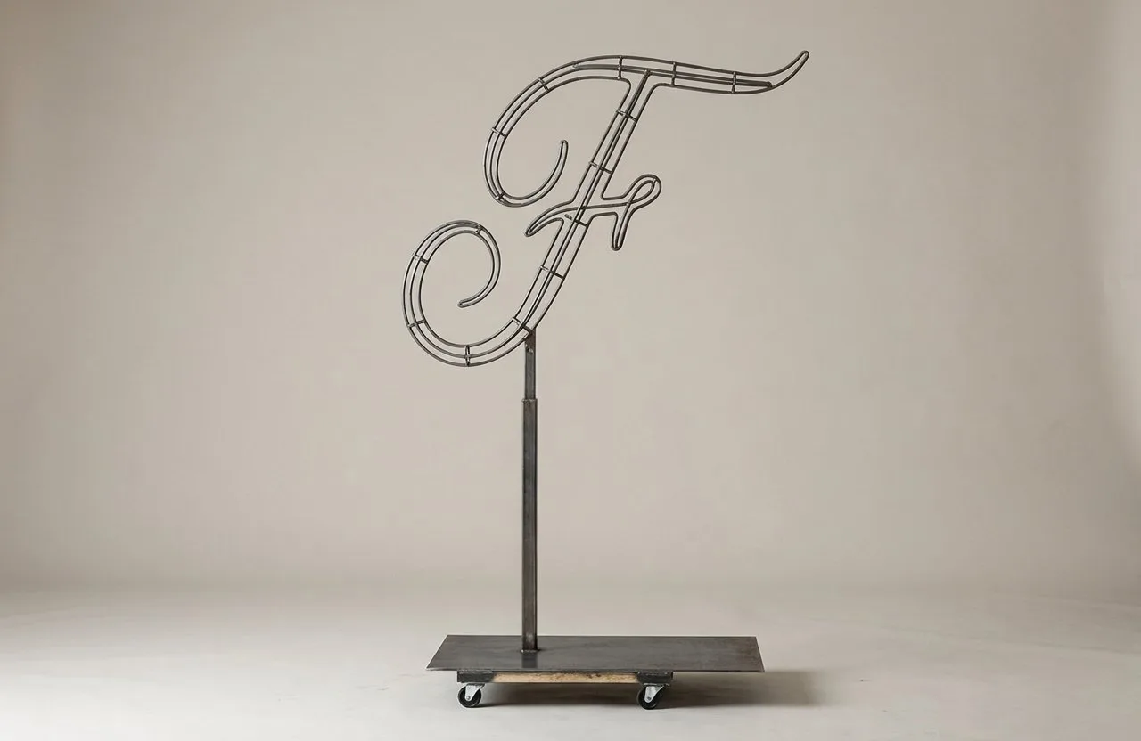 Monogram Letter F Topiary Frame, 72–90 in Monogram Letter F Topiary Frame, 72–90 in