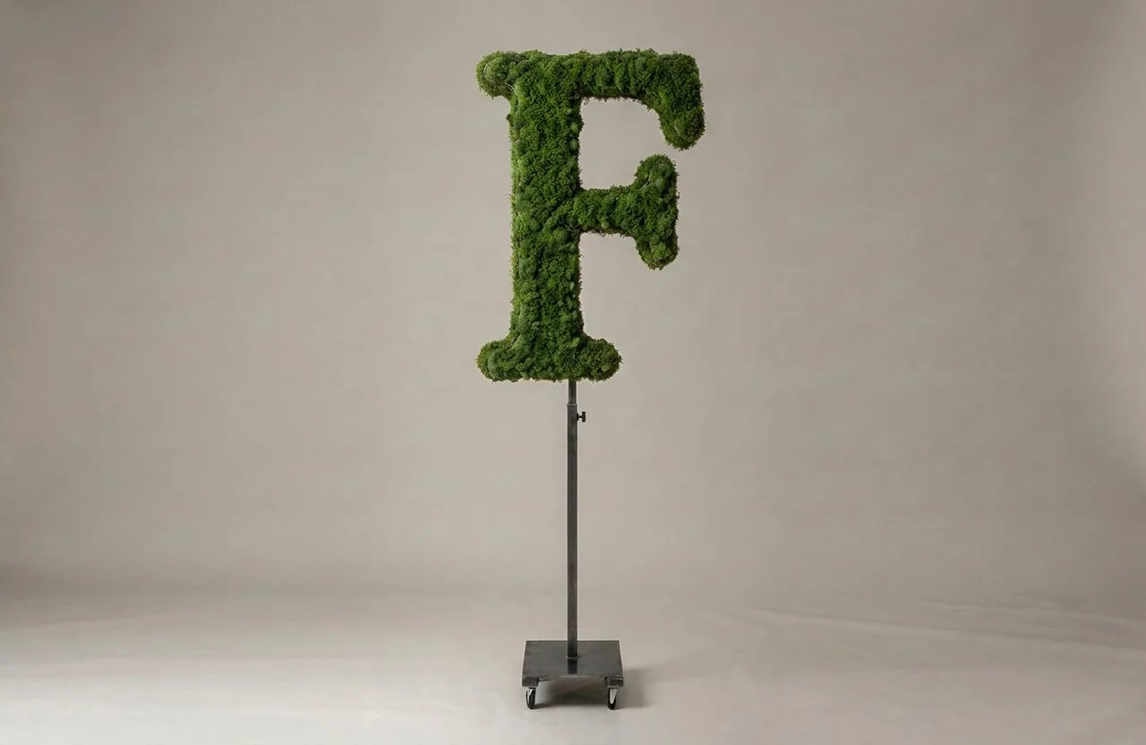 Monogram Letter F Topiary Frame, 72–90 in Monogram Letter F Topiary Frame, 72–90 in