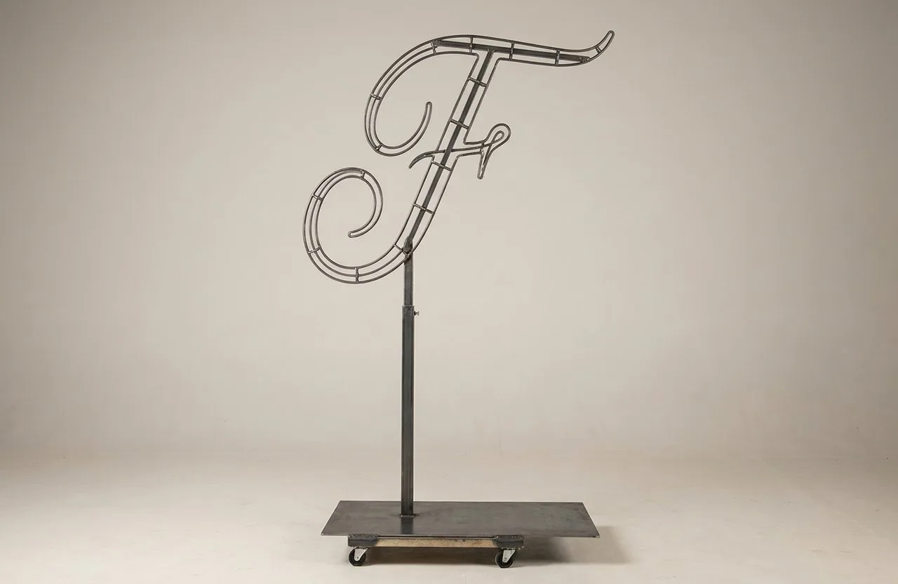 Monogram Letter F Topiary Frame, 72–90 in Monogram Letter F Topiary Frame, 72–90 in